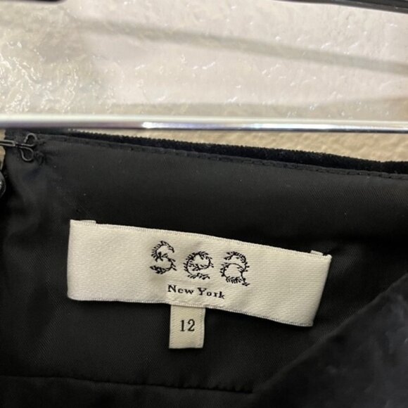 SEA New York Skirt Womens 12 Corduroy Maxi Straight Black - Picture 3 of 6